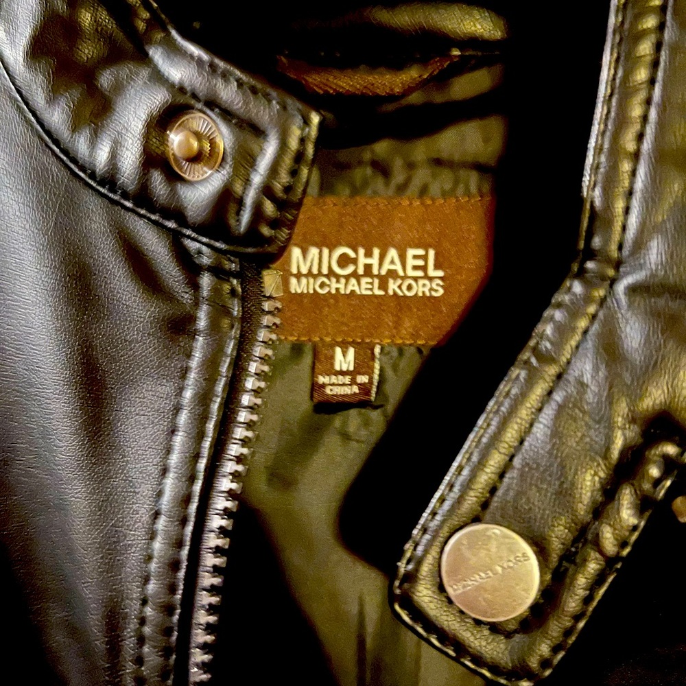 Michael Kors faux leather jacket - worn once